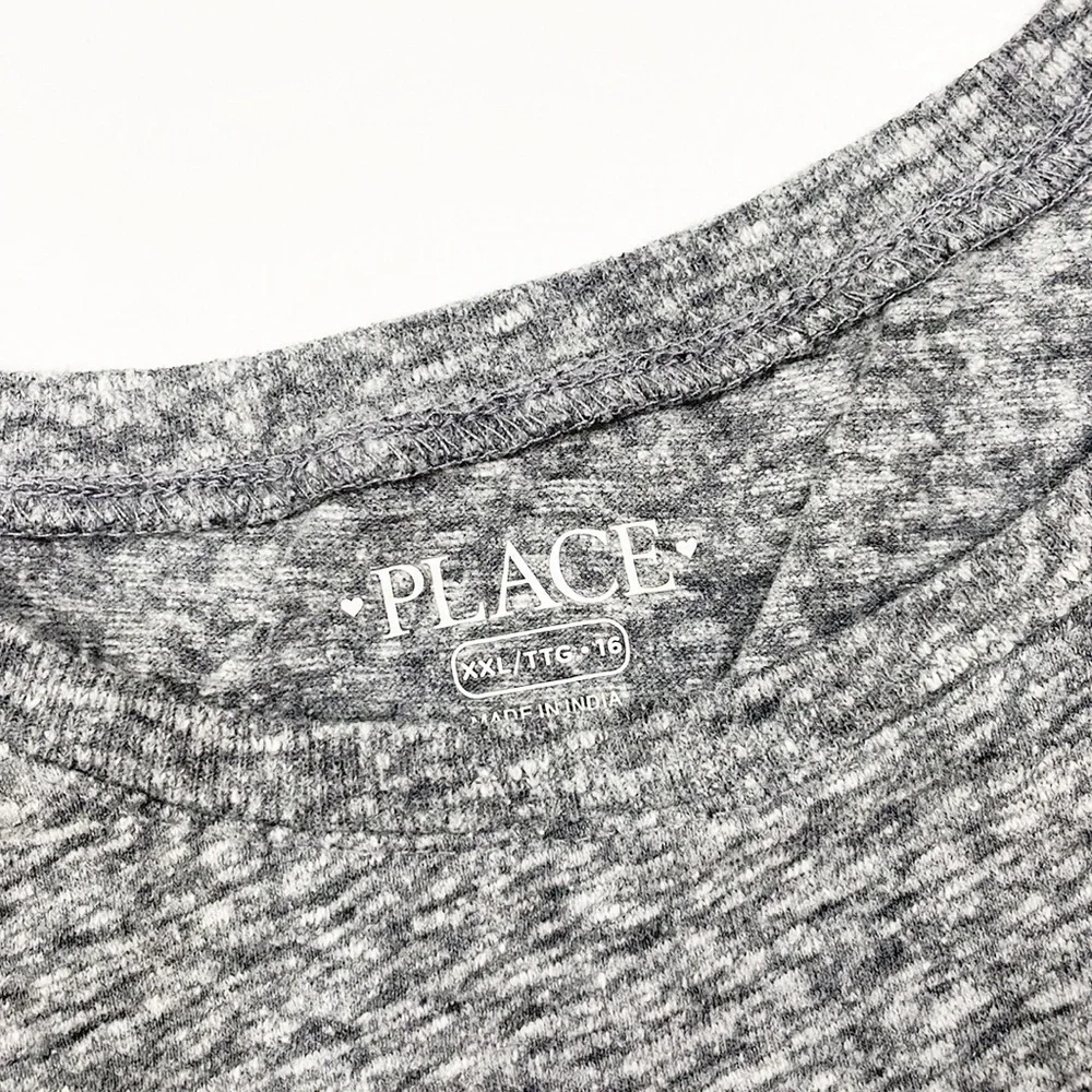 The Children's Place Girl Rebel Like Mom gray graphic print t-shirt